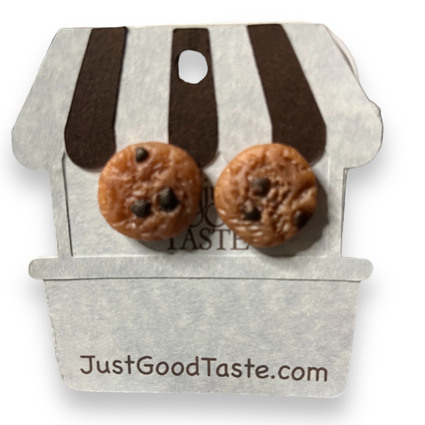 Chocolate Chip Cookie Earrings