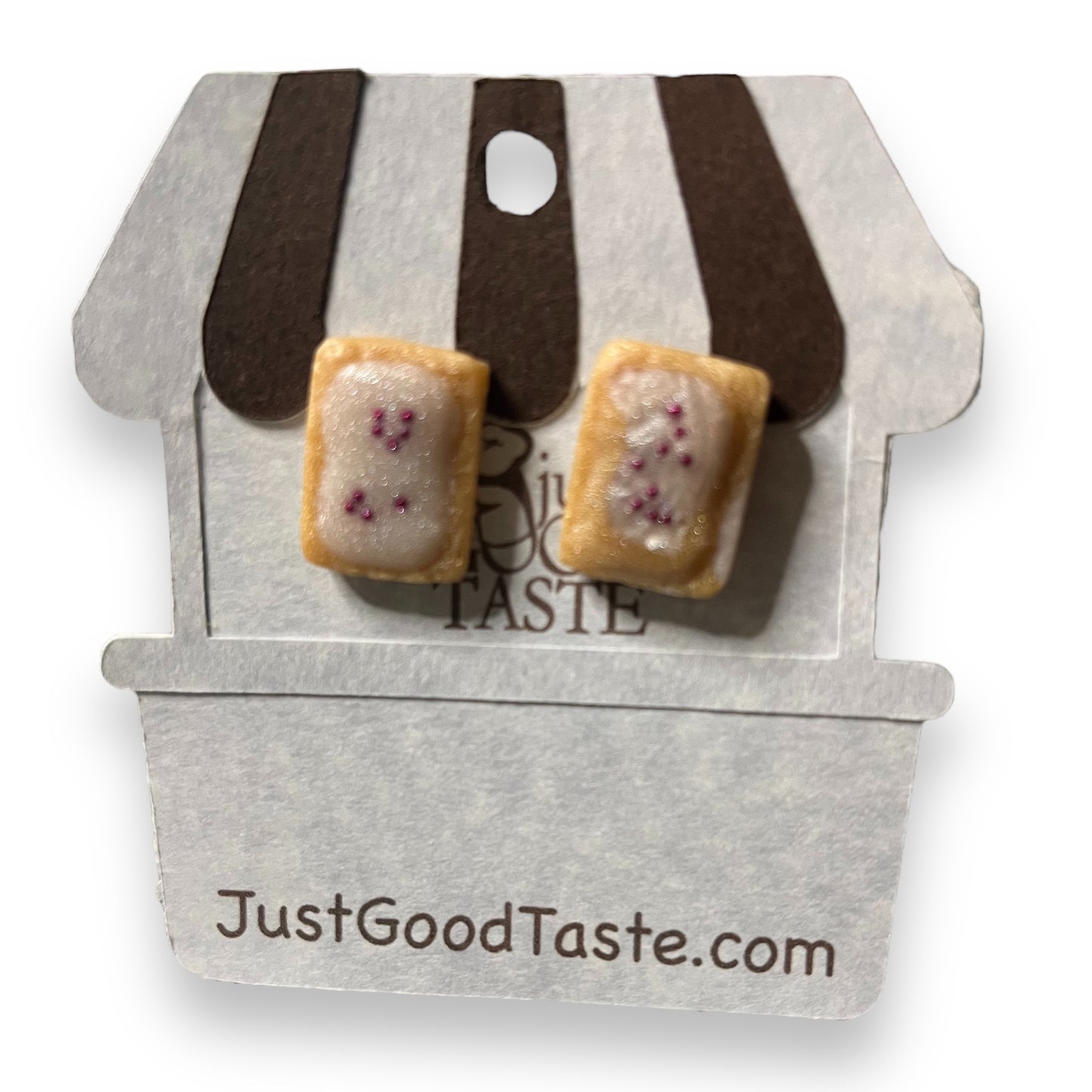 Raspberry Toaster Pastries Earrings