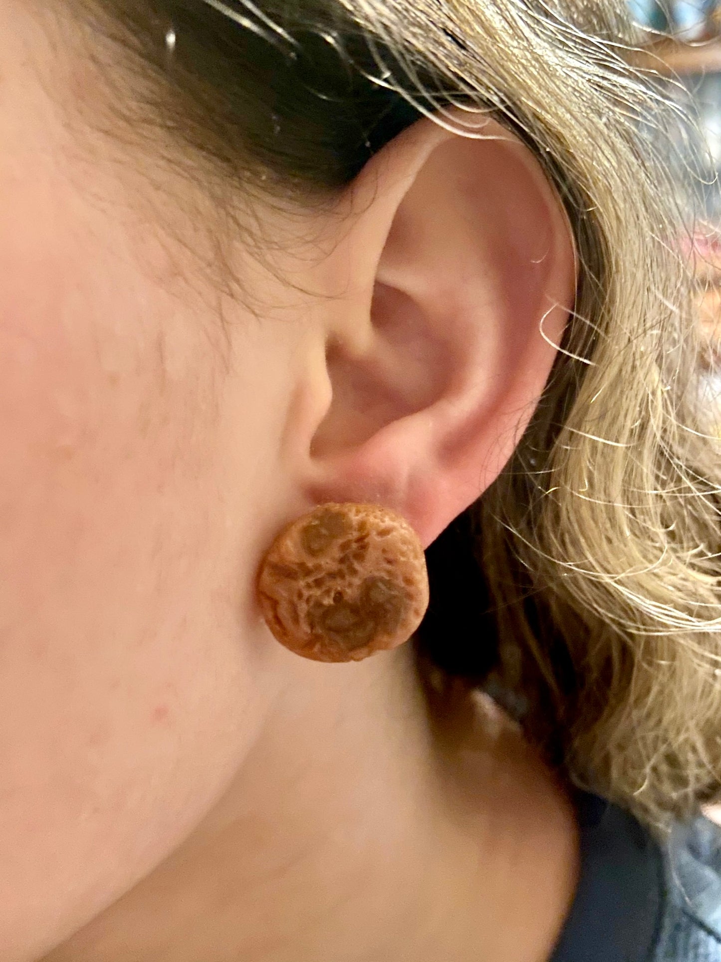 Chocolate Chip Cookie Earrings