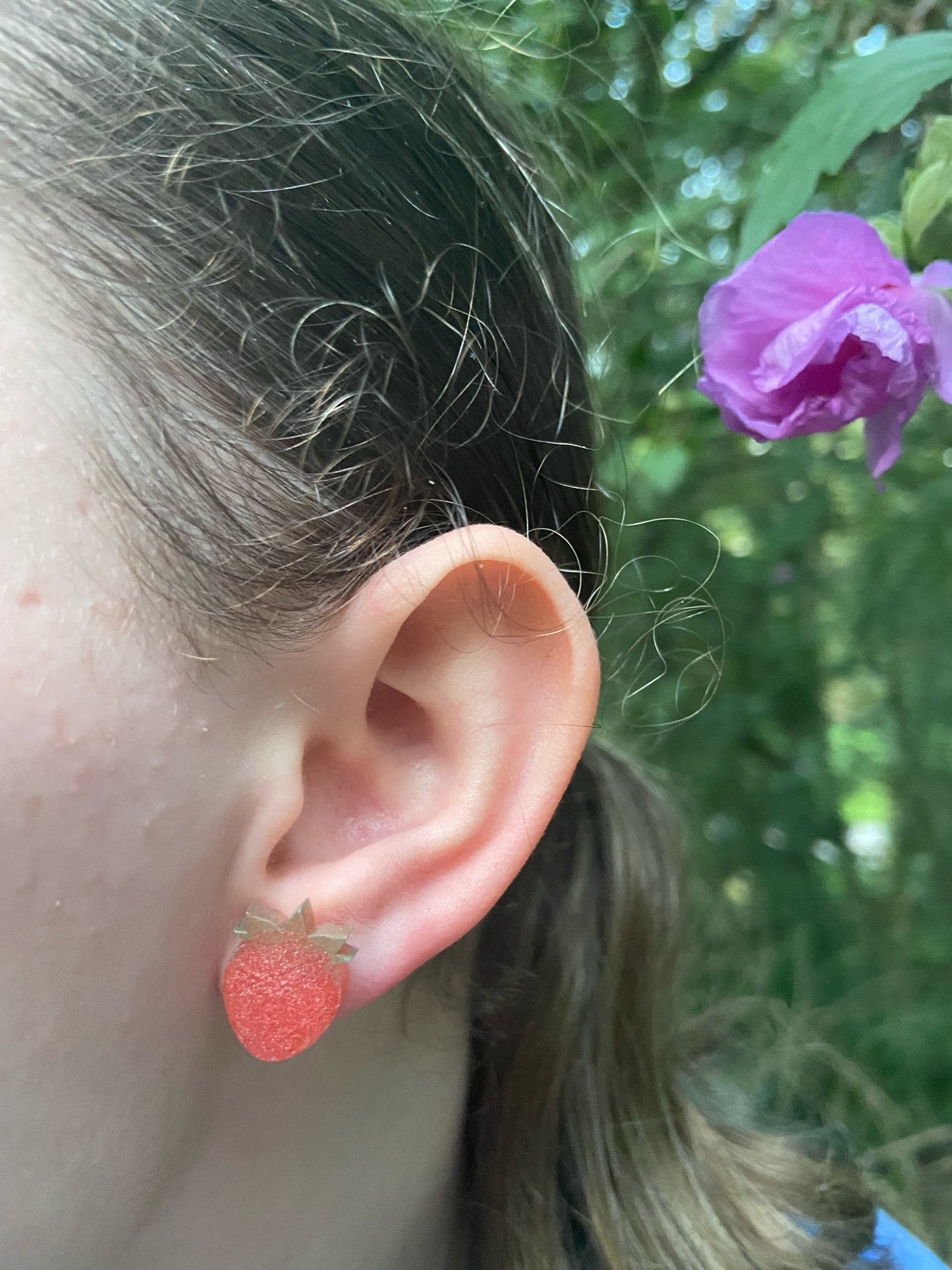 Mini Strawberry Earrings