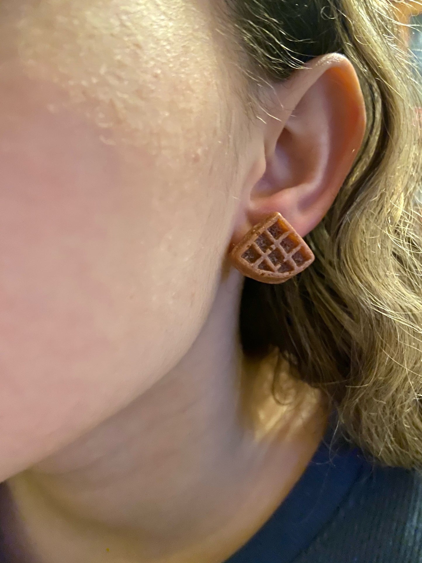 Waffle Resin Earrings - JustGoodTaste