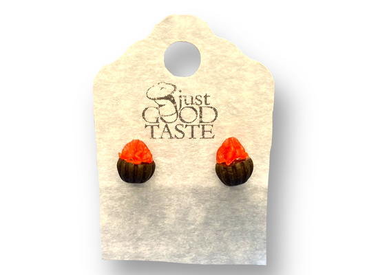 Mini Red Cupcake Earrings